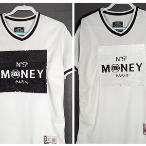 Money No 5 Reverse Flip Sequins Jersey XL Unisex
